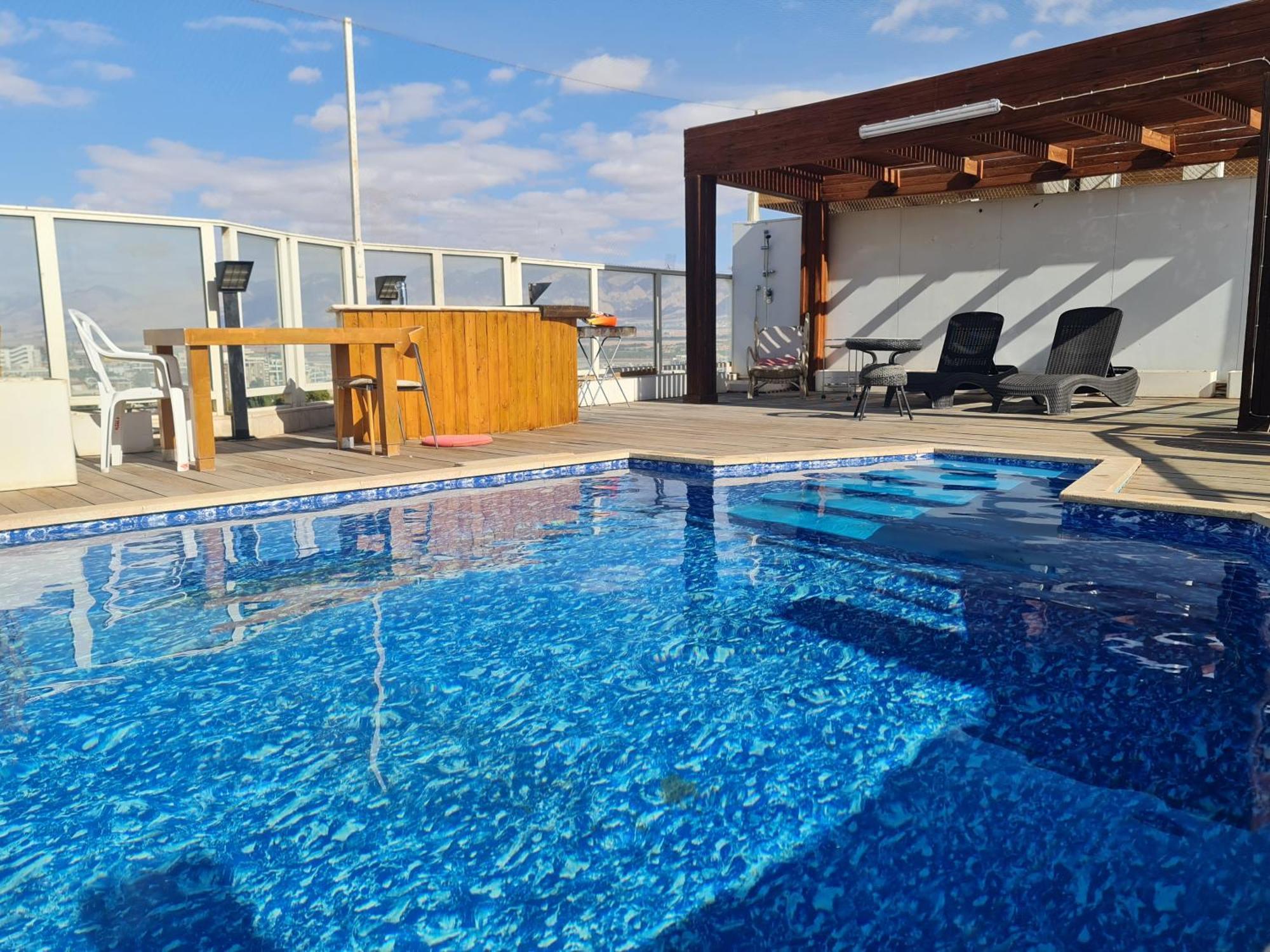Exclusive Top Luxury Penthouse Near The Sea With Privat Roof-Pool Διαμέρισμα Ελάτ Εξωτερικό φωτογραφία